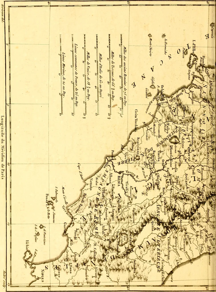 An illustration from Atlas encyclopédique : contenant la géographie ancienne, et quelques cartes sur la géographie du moyen âge, la géographie moderne, et les cartes relatives à la géographie physique, 1787, leaf 291