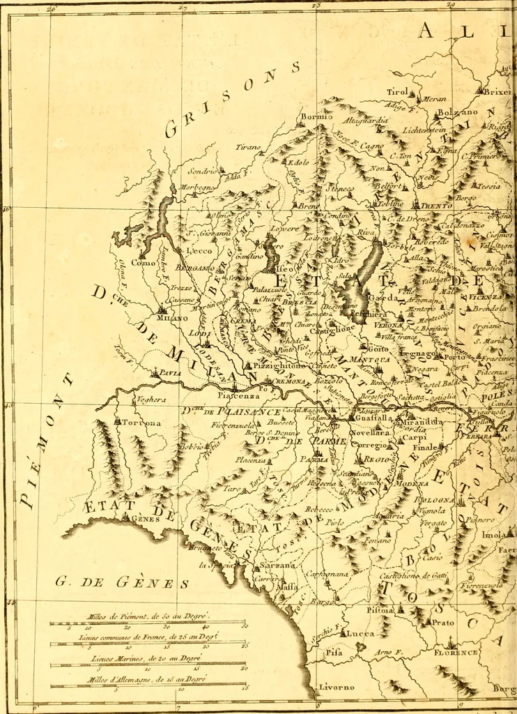 An illustration from Atlas encyclopédique : contenant la géographie ancienne, et quelques cartes sur la géographie du moyen âge, la géographie moderne, et les cartes relatives à la géographie physique, 1787, leaf 295
