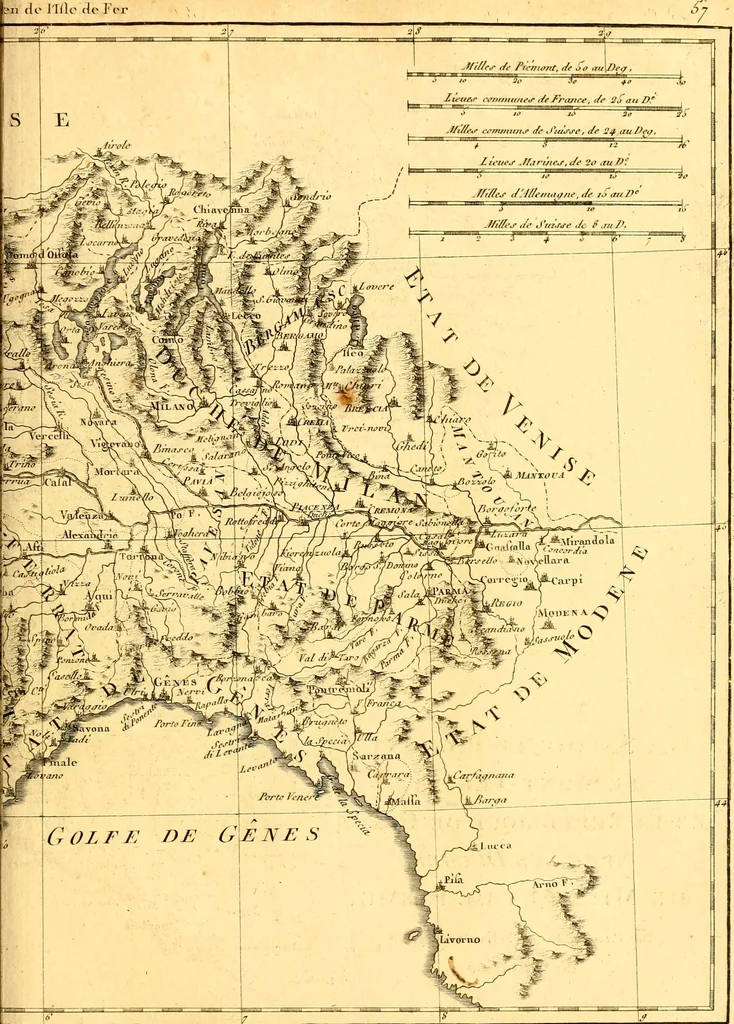 An illustration from Atlas encyclopédique : contenant la géographie ancienne, et quelques cartes sur la géographie du moyen âge, la géographie moderne, et les cartes relatives à la géographie physique, 1787, leaf 300