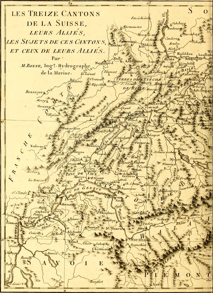 An illustration from Atlas encyclopédique : contenant la géographie ancienne, et quelques cartes sur la géographie du moyen âge, la géographie moderne, et les cartes relatives à la géographie physique, 1787, leaf 303