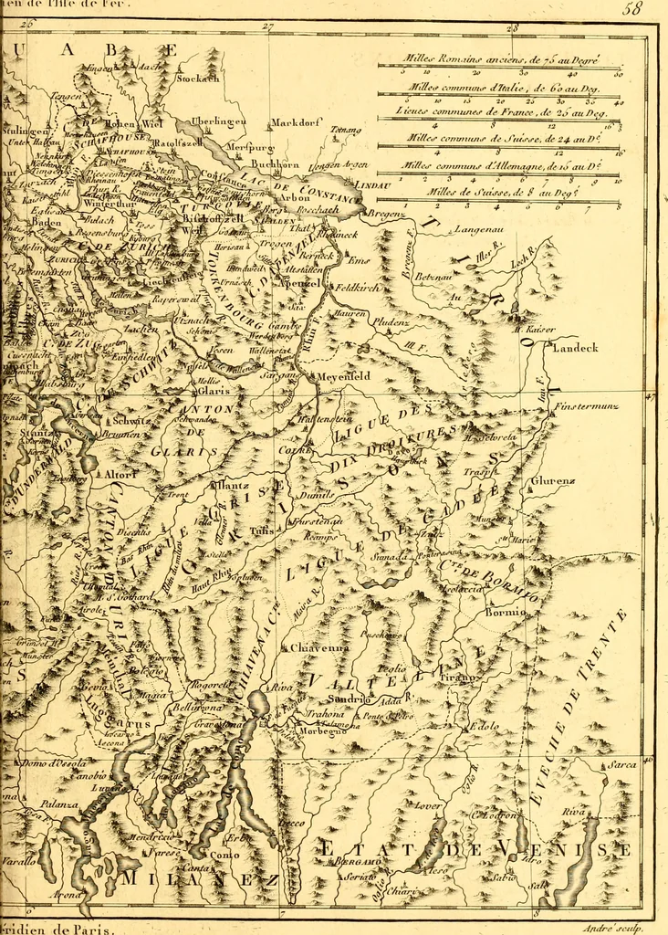 An illustration from Atlas encyclopédique : contenant la géographie ancienne, et quelques cartes sur la géographie du moyen âge, la géographie moderne, et les cartes relatives à la géographie physique, 1787, leaf 304