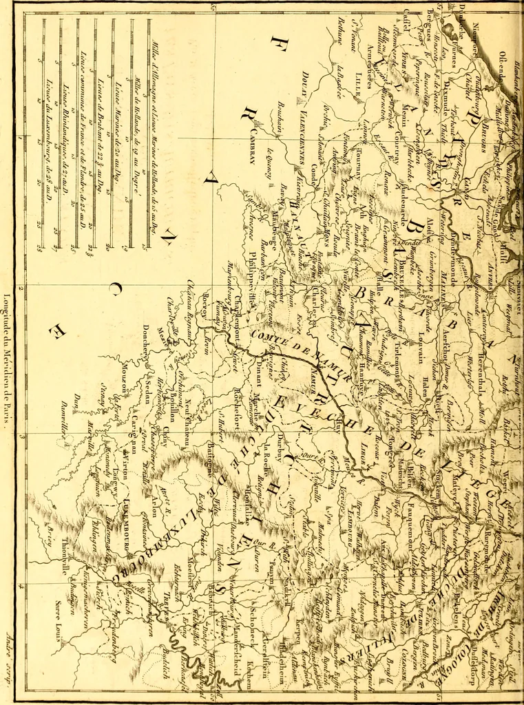 An illustration from Atlas encyclopédique : contenant la géographie ancienne, et quelques cartes sur la géographie du moyen âge, la géographie moderne, et les cartes relatives à la géographie physique, 1787, leaf 307
