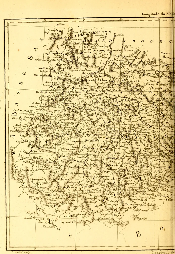An illustration from Atlas encyclopédique : contenant la géographie ancienne, et quelques cartes sur la géographie du moyen âge, la géographie moderne, et les cartes relatives à la géographie physique, 1787, leaf 323