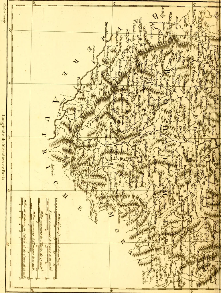 An illustration from Atlas encyclopédique : contenant la géographie ancienne, et quelques cartes sur la géographie du moyen âge, la géographie moderne, et les cartes relatives à la géographie physique, 1787, leaf 335