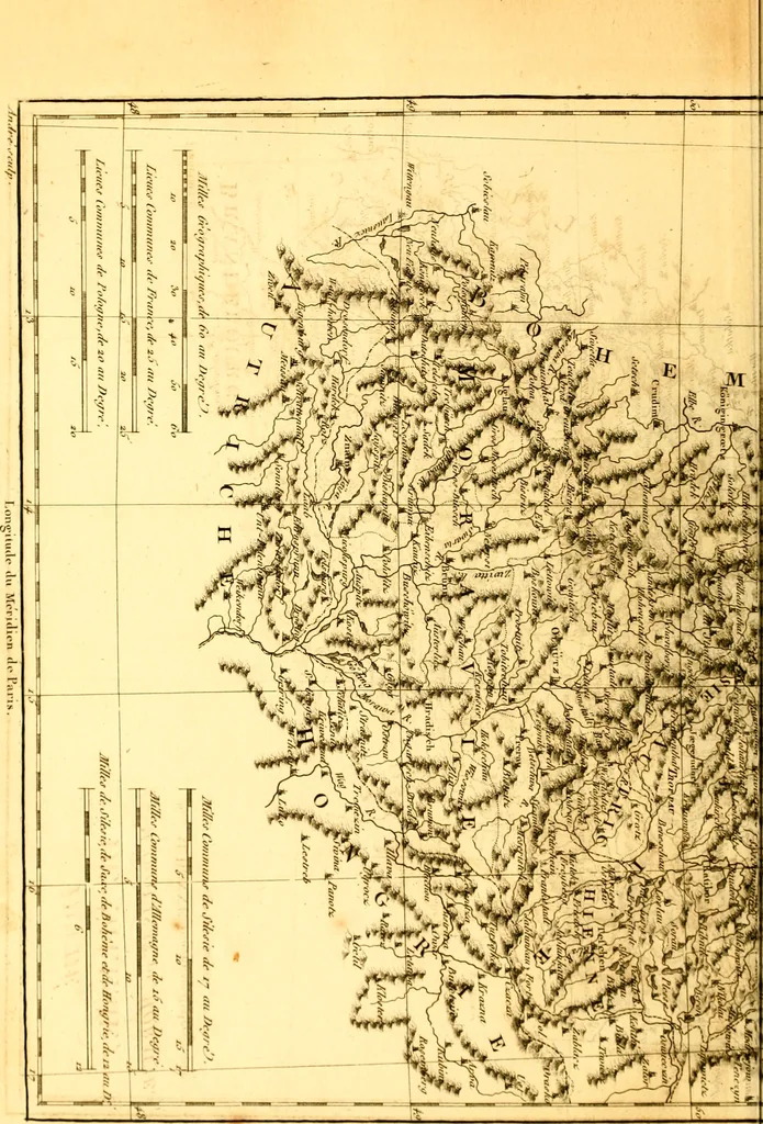An illustration from Atlas encyclopédique : contenant la géographie ancienne, et quelques cartes sur la géographie du moyen âge, la géographie moderne, et les cartes relatives à la géographie physique, 1787, leaf 339