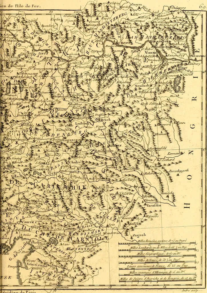 An illustration from Atlas encyclopédique : contenant la géographie ancienne, et quelques cartes sur la géographie du moyen âge, la géographie moderne, et les cartes relatives à la géographie physique, 1787, leaf 348
