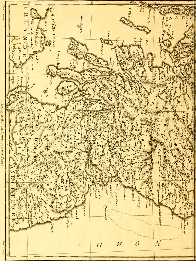 An illustration from Atlas encyclopédique : contenant la géographie ancienne, et quelques cartes sur la géographie du moyen âge, la géographie moderne, et les cartes relatives à la géographie physique, 1787, leaf 375