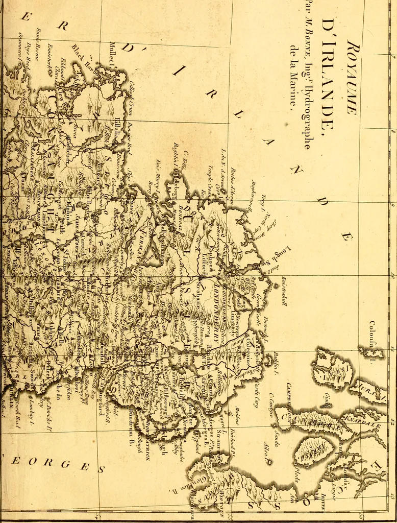 An illustration from Atlas encyclopédique : contenant la géographie ancienne, et quelques cartes sur la géographie du moyen âge, la géographie moderne, et les cartes relatives à la géographie physique, 1787, leaf 380