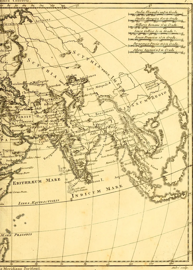 An illustration from Atlas encyclopédique : contenant la géographie ancienne, et quelques cartes sur la géographie du moyen âge, la géographie moderne, et les cartes relatives à la géographie physique, 1787, leaf 78