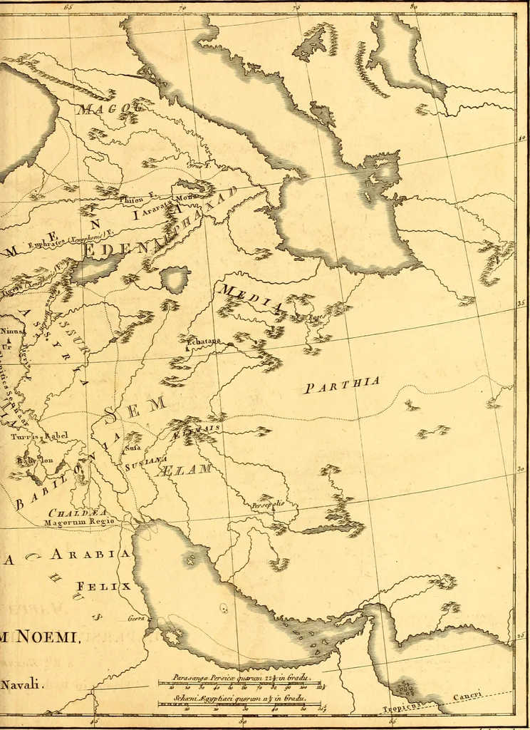 An illustration from Atlas encyclopédique : contenant la géographie ancienne, et quelques cartes sur la géographie du moyen âge, la géographie moderne, et les cartes relatives à la géographie physique, 1787, leaf 80