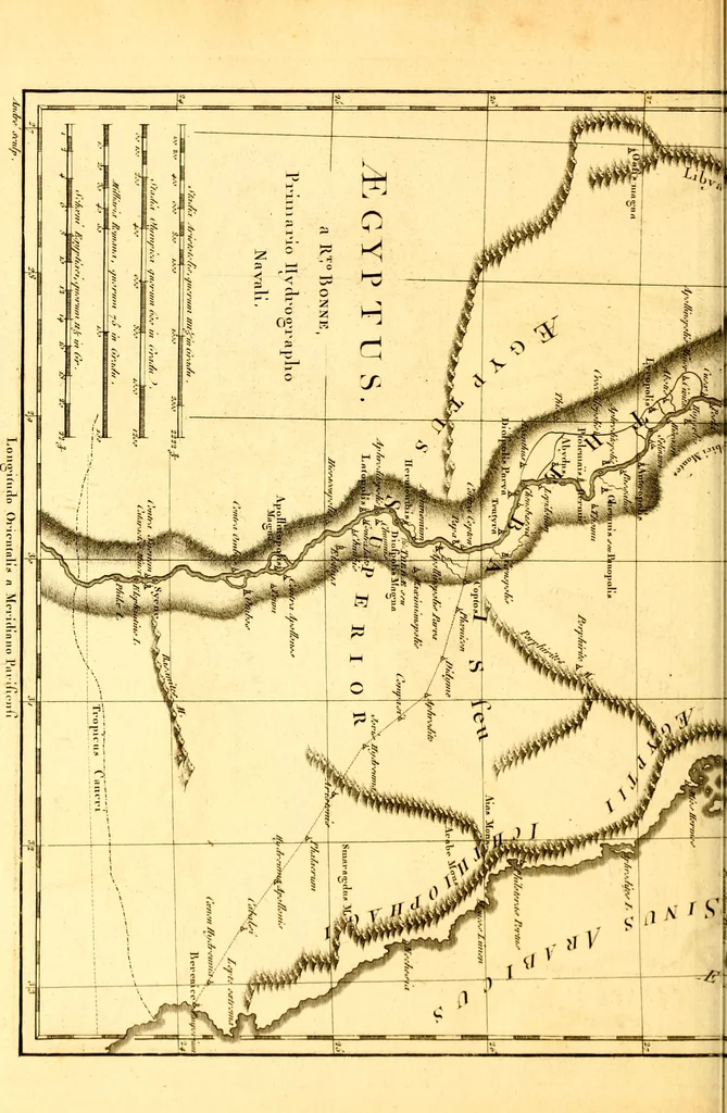 An illustration from Atlas encyclopédique : contenant la géographie ancienne, et quelques cartes sur la géographie du moyen âge, la géographie moderne, et les cartes relatives à la géographie physique, 1787, leaf 87