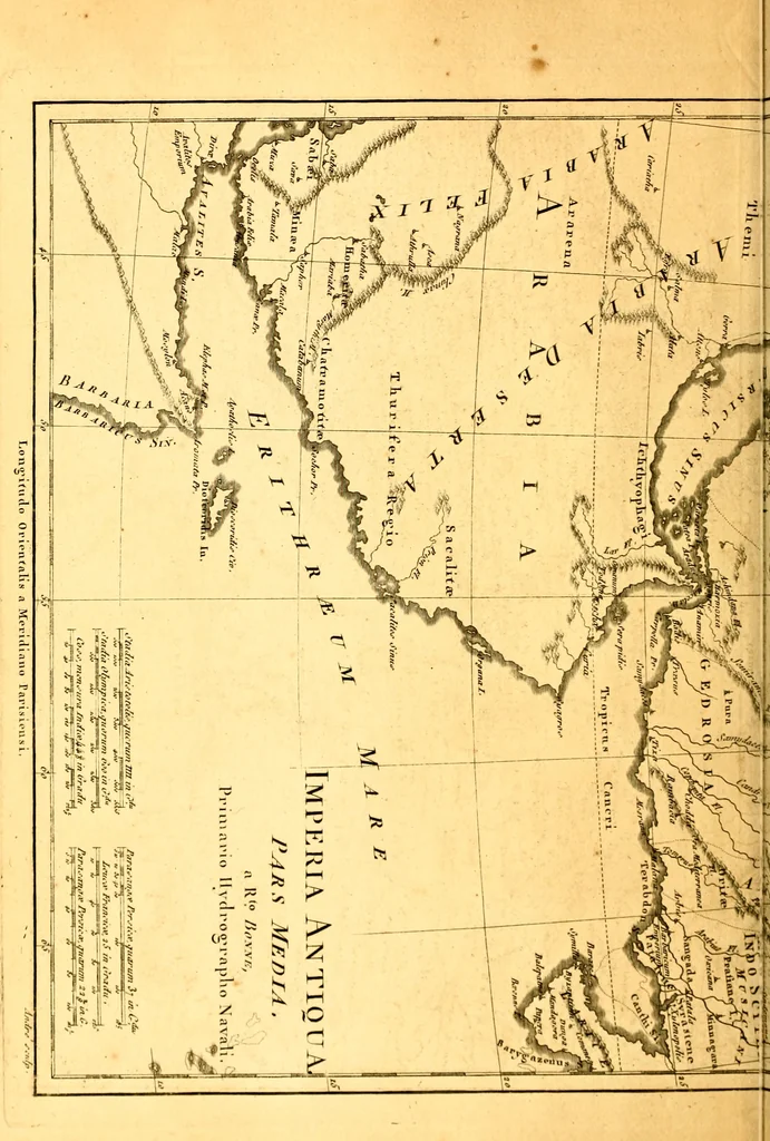 An illustration from Atlas encyclopédique : contenant la géographie ancienne, et quelques cartes sur la géographie du moyen âge, la géographie moderne, et les cartes relatives à la géographie physique, 1787, leaf 95