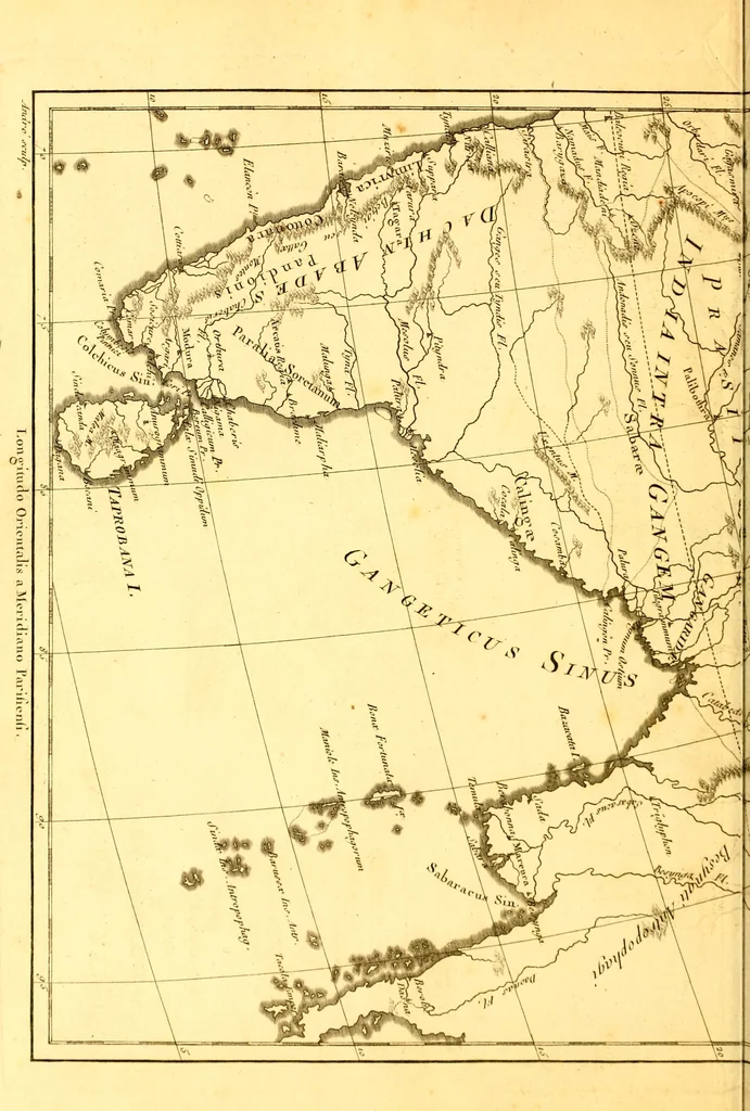 An illustration from Atlas encyclopédique : contenant la géographie ancienne, et quelques cartes sur la géographie du moyen âge, la géographie moderne, et les cartes relatives à la géographie physique, 1787, leaf 99