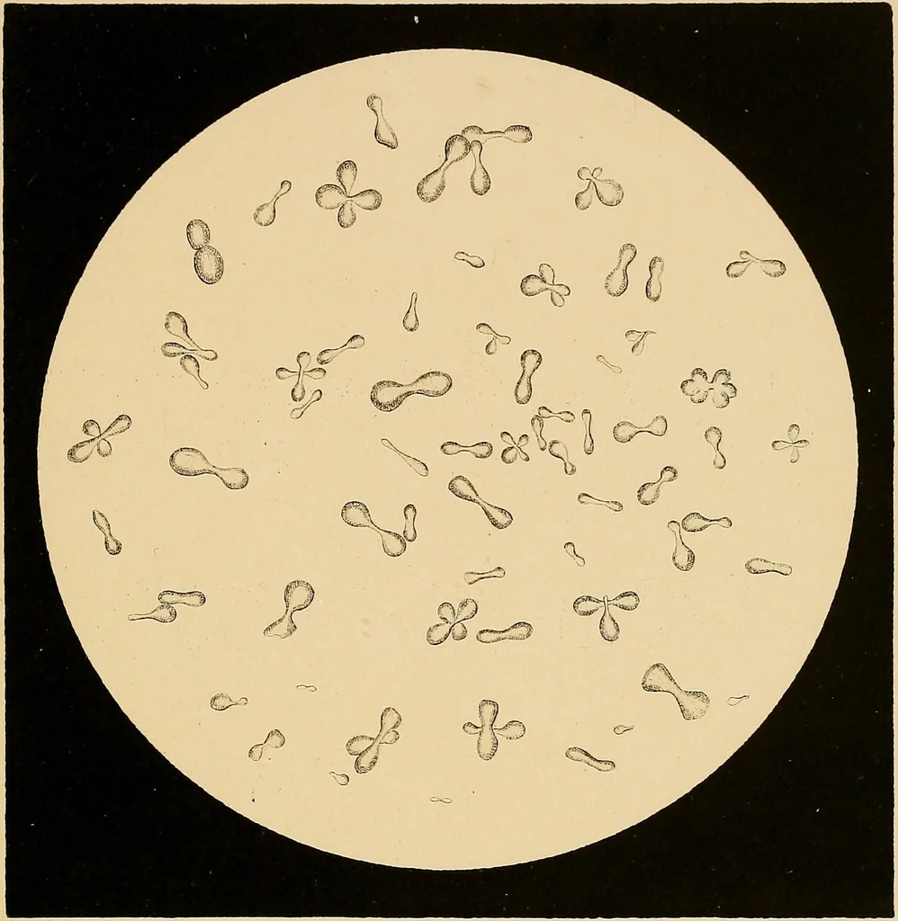 An illustration from An atlas of clinical microscopy, 1885, leaf 102