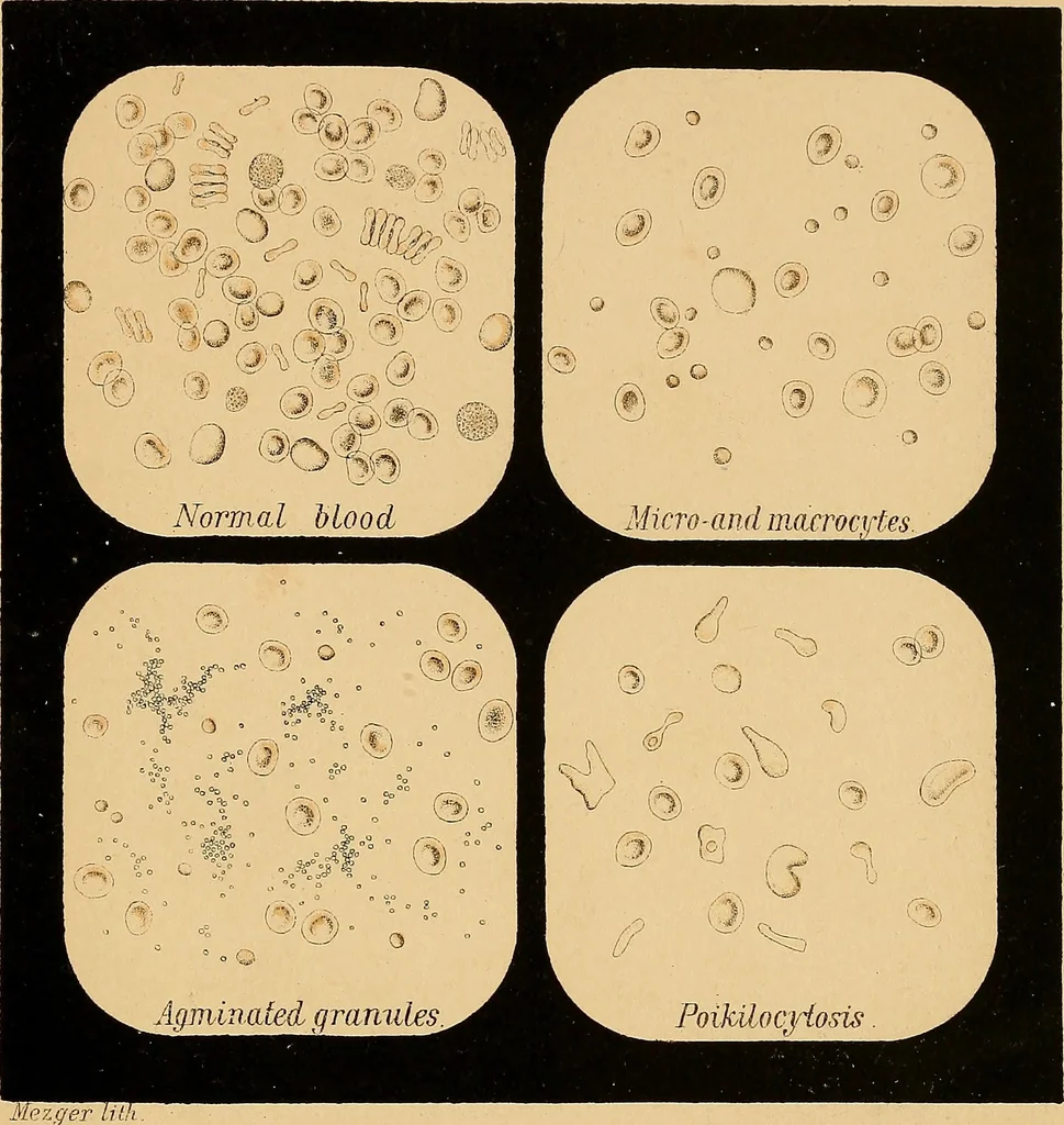 An illustration from An atlas of clinical microscopy, 1885, leaf 24