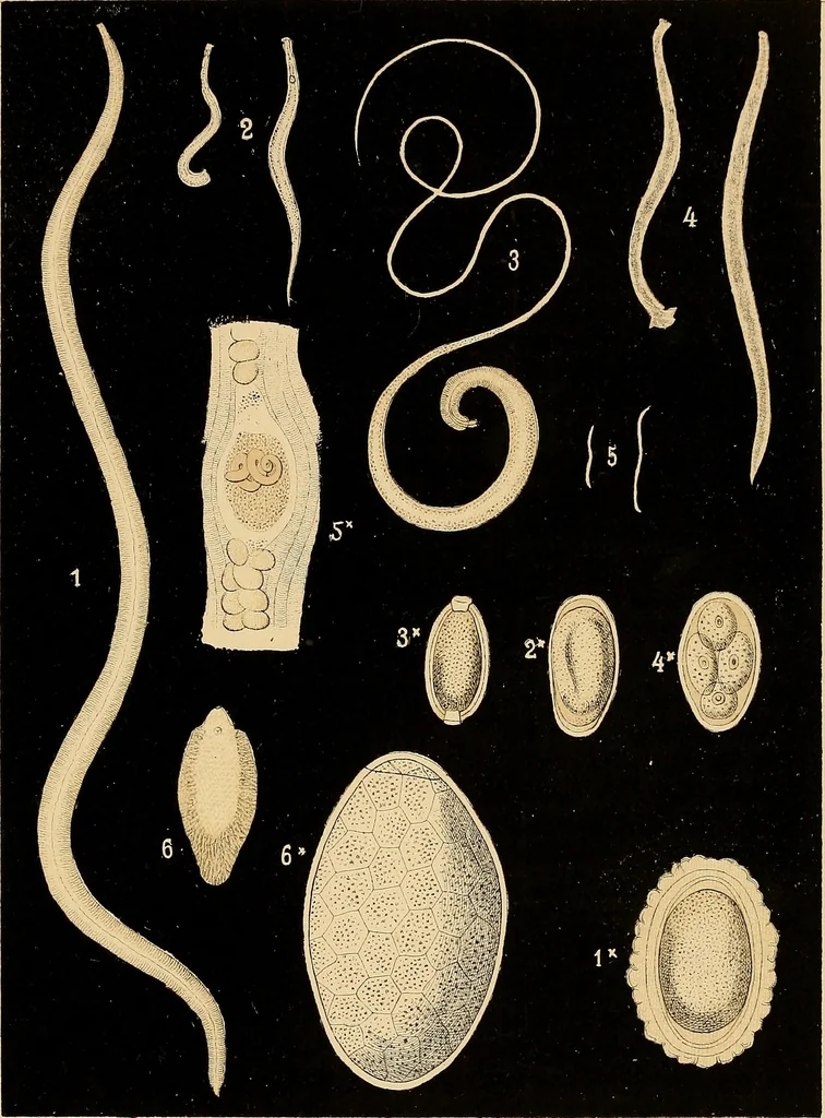 An illustration from An atlas of clinical microscopy, 1885, leaf 352