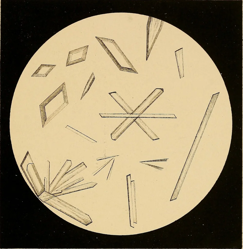 An illustration from An atlas of clinical microscopy, 1885, leaf 78