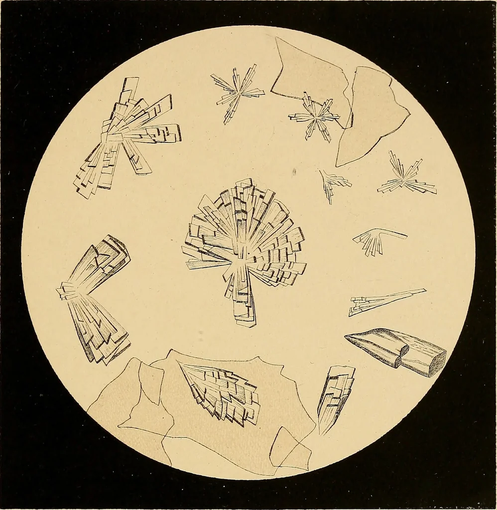An illustration from An atlas of clinical microscopy, 1885, leaf 88