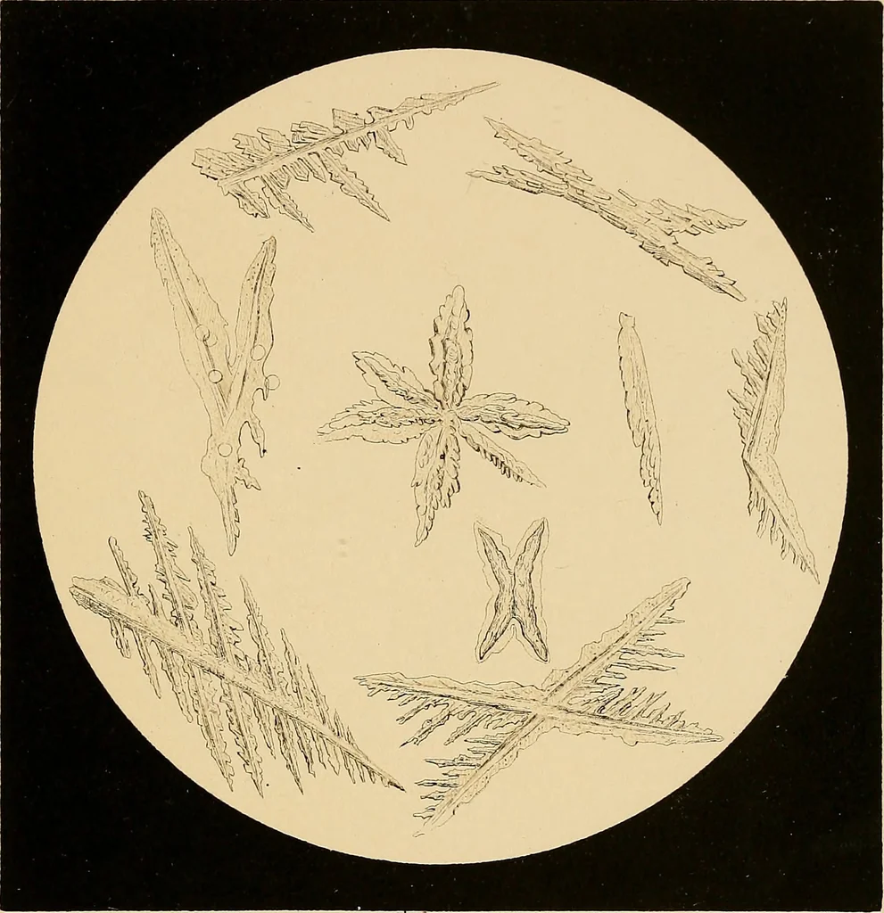 An illustration from An atlas of clinical microscopy, 1885, leaf 96