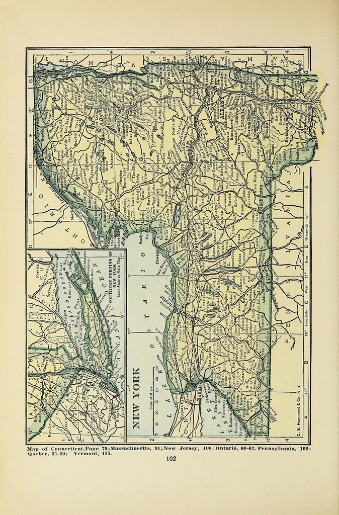 An illustration from Atlas of the world and gazetteer, 1923, leaf 144