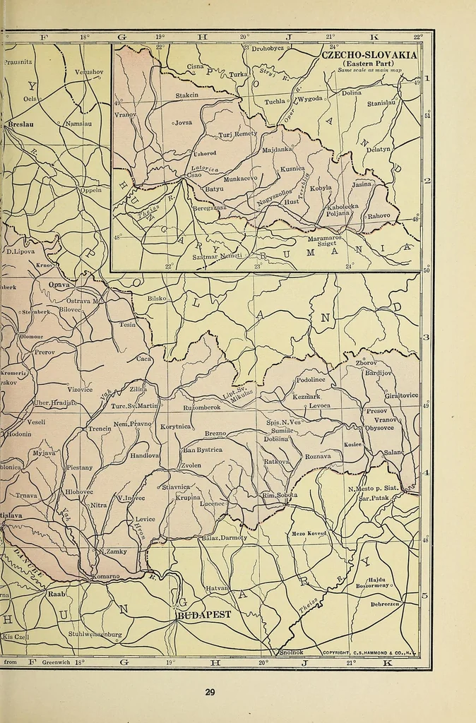 An illustration from Atlas of the world and gazetteer, 1923, leaf 43