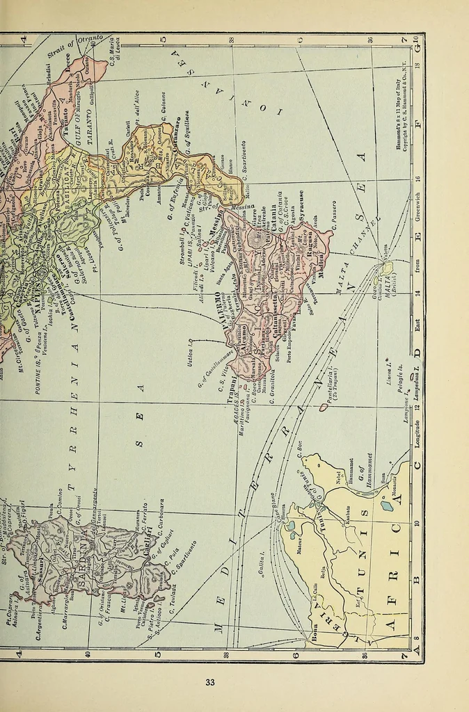 An illustration from Atlas of the world and gazetteer, 1923, leaf 51