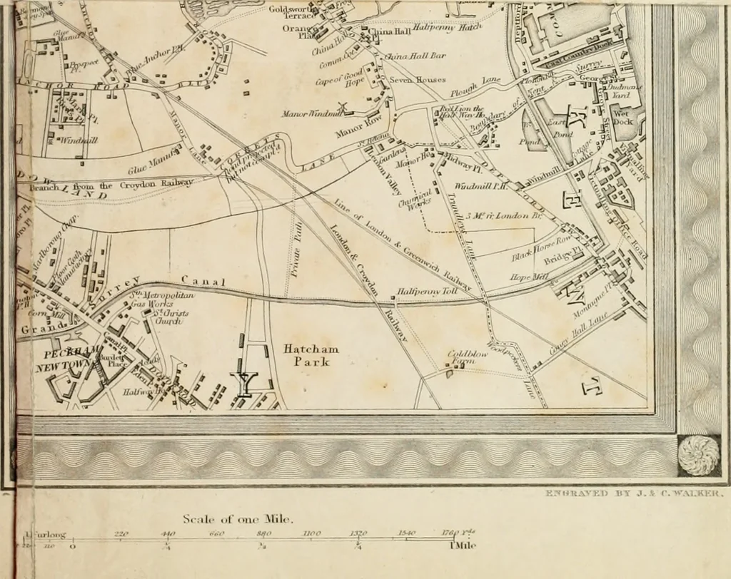 An illustration from Atlas to the Topographical Dictionary of England, comprising a general map of England, a map of London, and maps of the counties of Bedford ... and York, 1845, leaf 10
