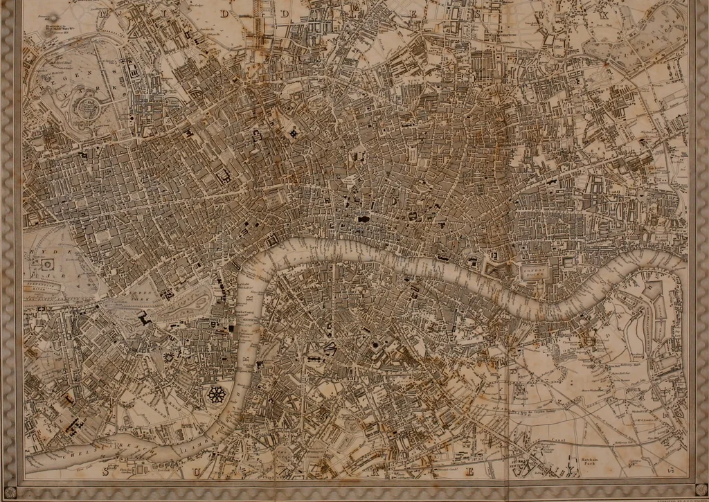 An illustration from Atlas to the Topographical Dictionary of England, comprising a general map of England, a map of London, and maps of the counties of Bedford ... and York, 1845, leaf 11