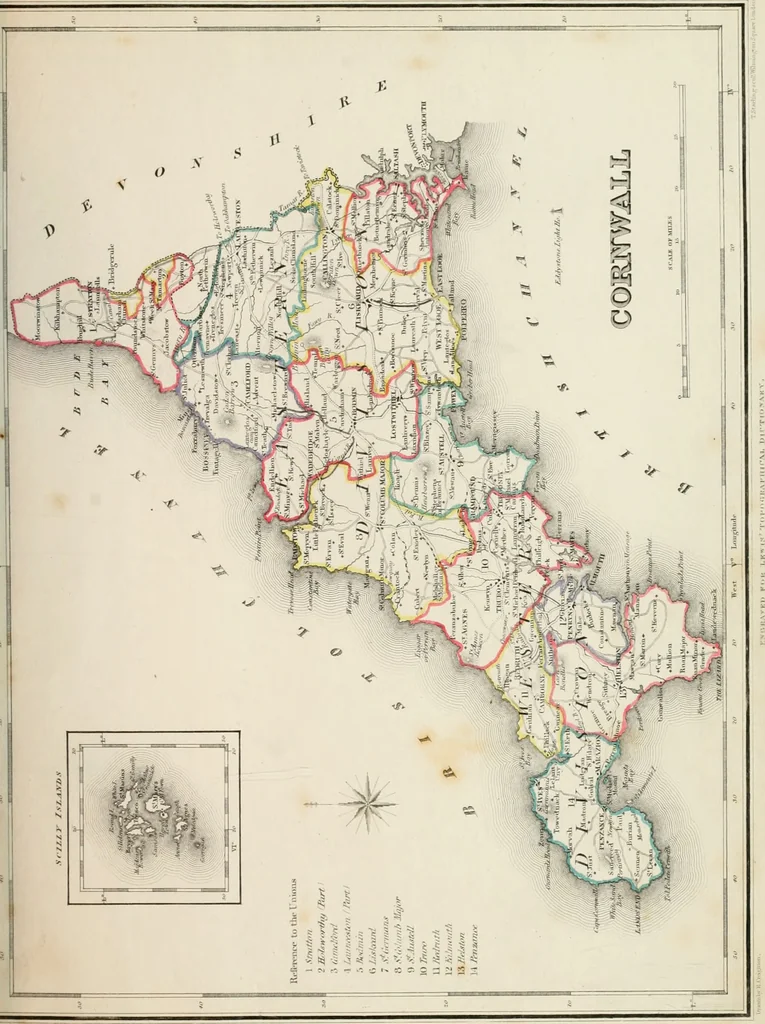 An illustration from Atlas to the Topographical Dictionary of England, comprising a general map of England, a map of London, and maps of the counties of Bedford ... and York, 1845, leaf 22