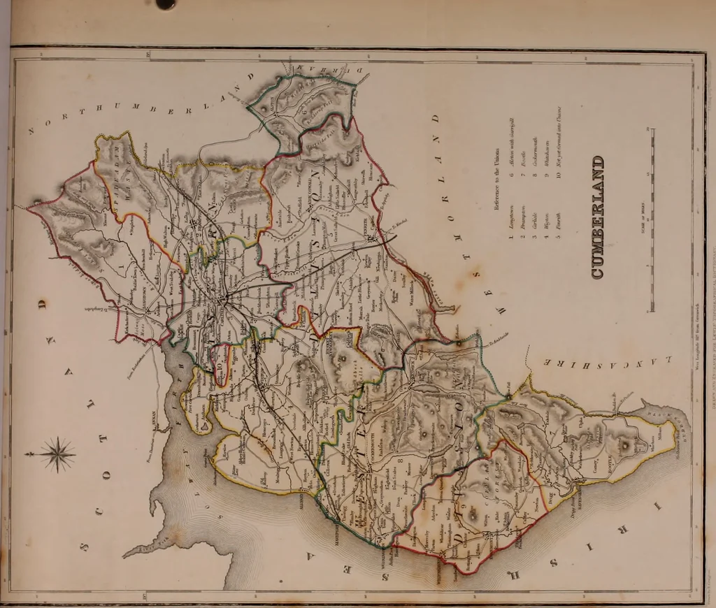 An illustration from Atlas to the Topographical Dictionary of England, comprising a general map of England, a map of London, and maps of the counties of Bedford ... and York, 1845, leaf 25