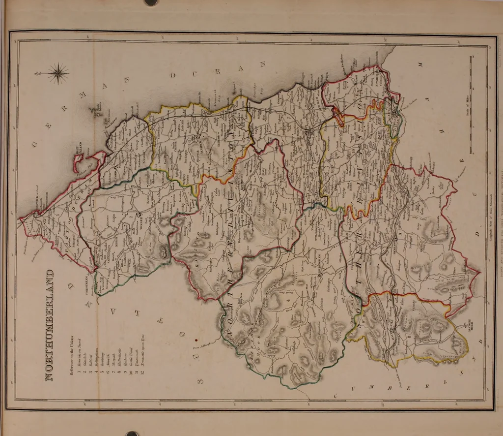 An illustration from Atlas to the Topographical Dictionary of England, comprising a general map of England, a map of London, and maps of the counties of Bedford ... and York, 1845, leaf 67