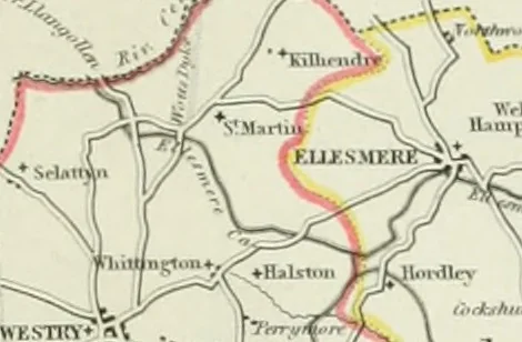 An illustration from Atlas to the Topographical Dictionary of England, comprising a general map of England, a map of London, and maps of the counties of Bedford ... and York, 1845, leaf 74