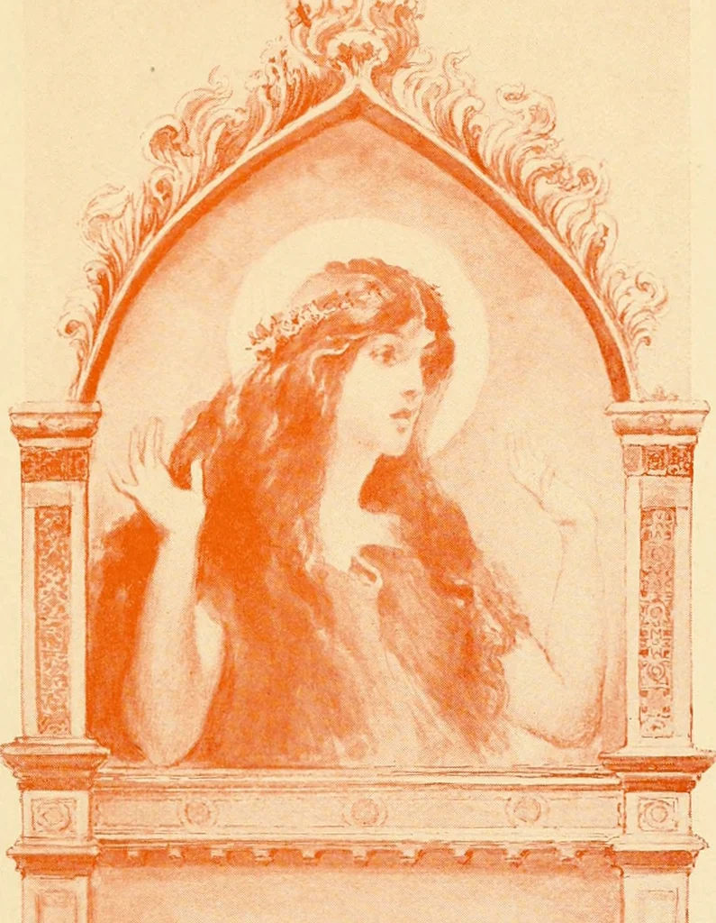 An illustration from Atlina, queen of the floating isle, 1893, leaf 14