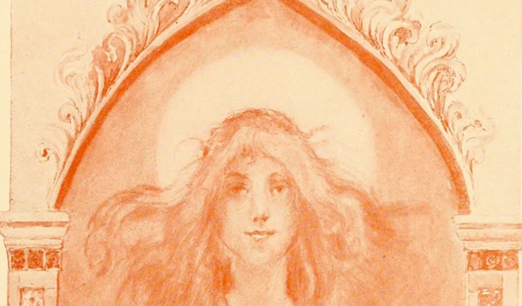 An illustration from Atlina, queen of the floating isle, 1893, leaf 32