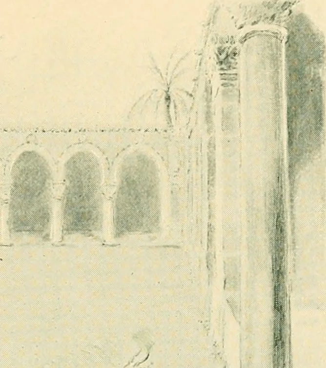 An illustration from Atlina, queen of the floating isle, 1893, leaf 34