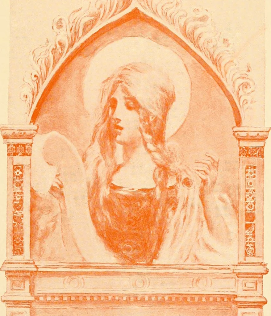 An illustration from Atlina, queen of the floating isle, 1893, leaf 56
