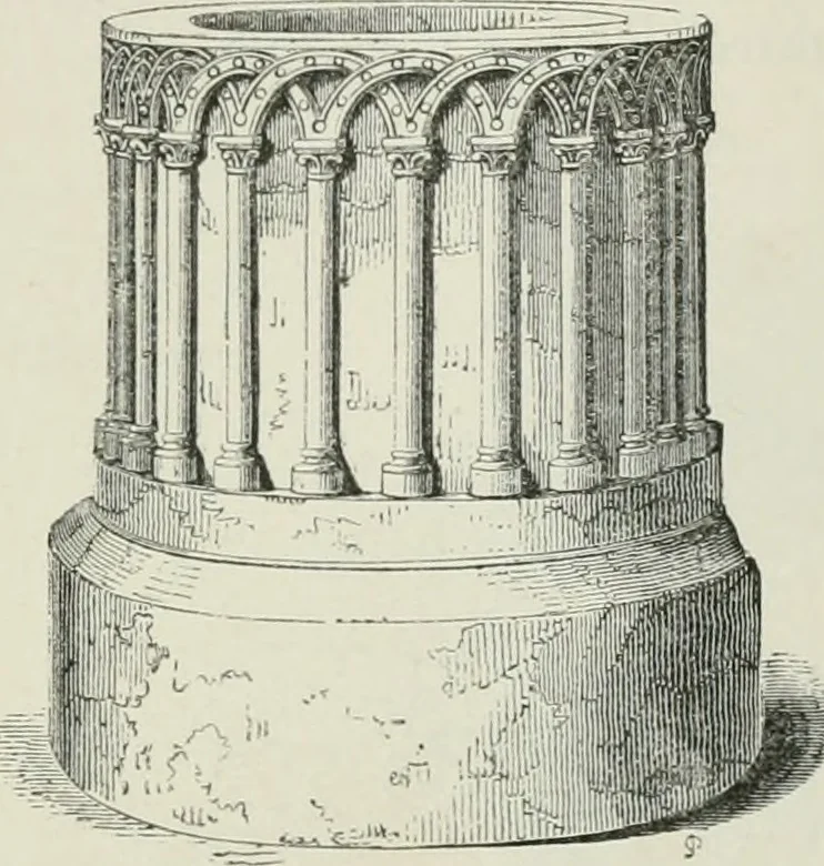 An illustration from An attempt to discriminate the styles of architecture in England, from the conquest to the reformation : with a sketch of the Grecian and Roman orders, 1881, leaf 101