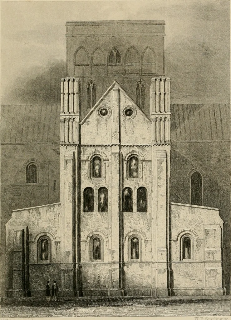 An illustration from An attempt to discriminate the styles of architecture in England, from the conquest to the reformation : with a sketch of the Grecian and Roman orders, 1881, leaf 102