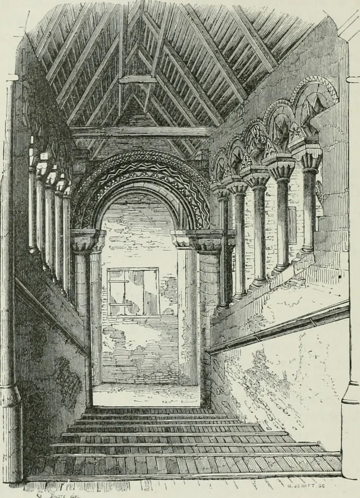 An illustration from An attempt to discriminate the styles of architecture in England, from the conquest to the reformation : with a sketch of the Grecian and Roman orders, 1881, leaf 105