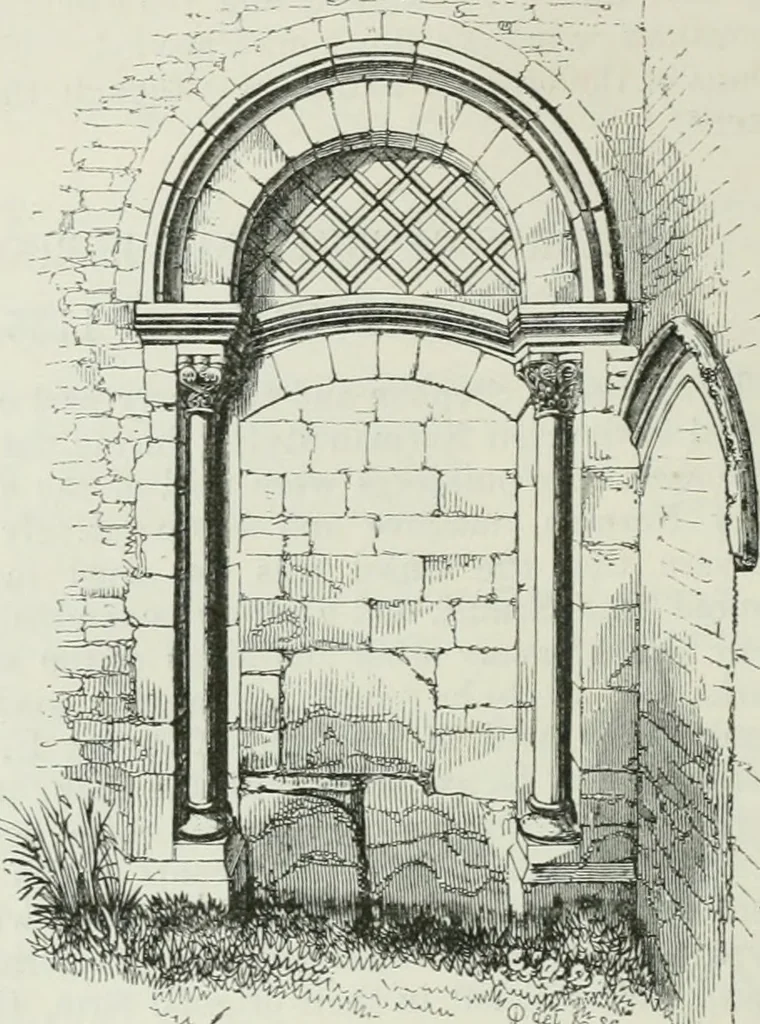 An illustration from An attempt to discriminate the styles of architecture in England, from the conquest to the reformation : with a sketch of the Grecian and Roman orders, 1881, leaf 127