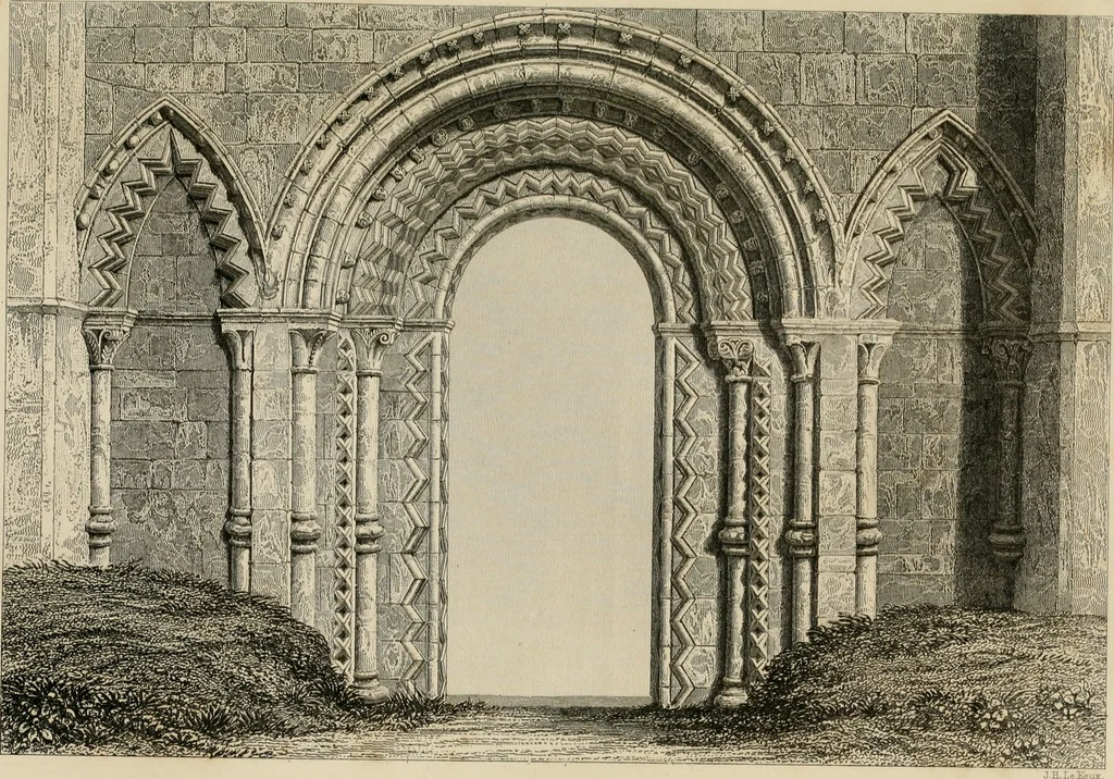 An illustration from An attempt to discriminate the styles of architecture in England, from the conquest to the reformation : with a sketch of the Grecian and Roman orders, 1881, leaf 130