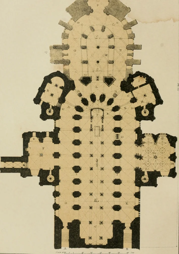 An illustration from An attempt to discriminate the styles of architecture in England, from the conquest to the reformation : with a sketch of the Grecian and Roman orders, 1881, leaf 141