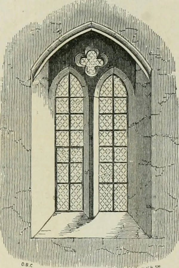 An illustration from An attempt to discriminate the styles of architecture in England, from the conquest to the reformation : with a sketch of the Grecian and Roman orders, 1881, leaf 155