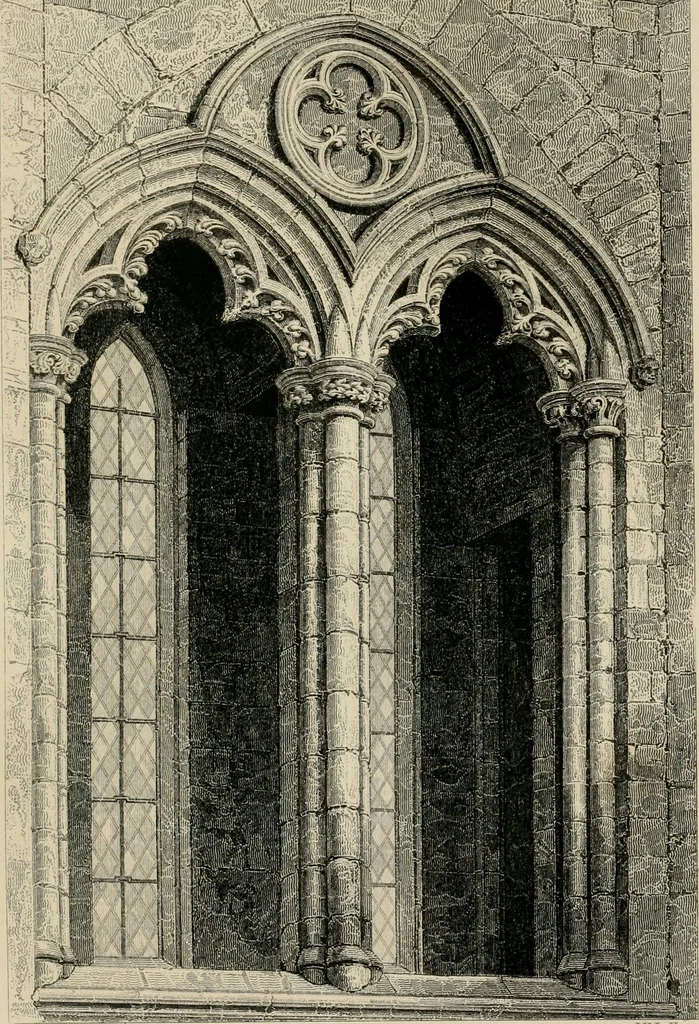 An illustration from An attempt to discriminate the styles of architecture in England, from the conquest to the reformation : with a sketch of the Grecian and Roman orders, 1881, leaf 156