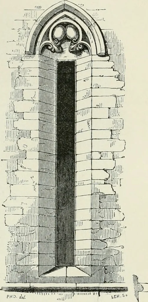 An illustration from An attempt to discriminate the styles of architecture in England, from the conquest to the reformation : with a sketch of the Grecian and Roman orders, 1881, leaf 158