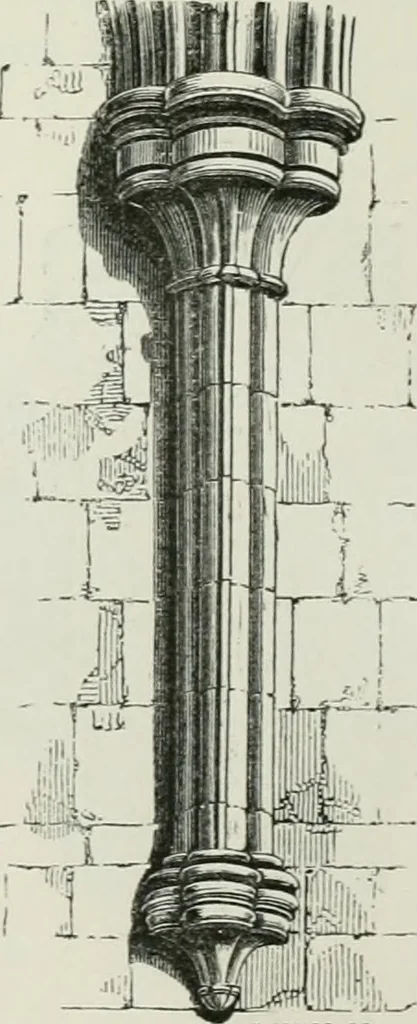An illustration from An attempt to discriminate the styles of architecture in England, from the conquest to the reformation : with a sketch of the Grecian and Roman orders, 1881, leaf 165