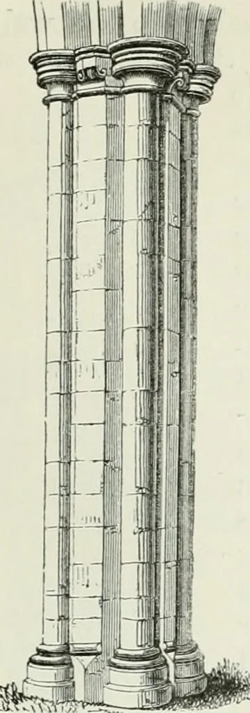 An illustration from An attempt to discriminate the styles of architecture in England, from the conquest to the reformation : with a sketch of the Grecian and Roman orders, 1881, leaf 166