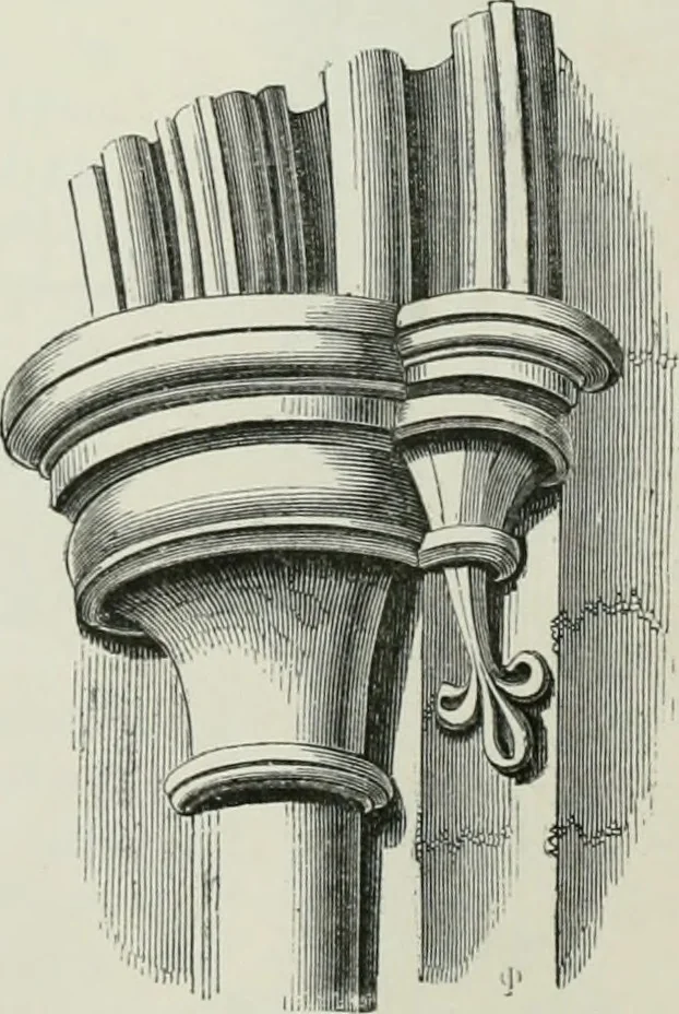 An illustration from An attempt to discriminate the styles of architecture in England, from the conquest to the reformation : with a sketch of the Grecian and Roman orders, 1881, leaf 167