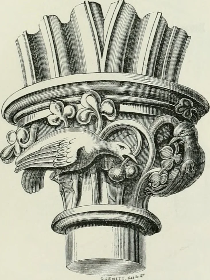 An illustration from An attempt to discriminate the styles of architecture in England, from the conquest to the reformation : with a sketch of the Grecian and Roman orders, 1881, leaf 168