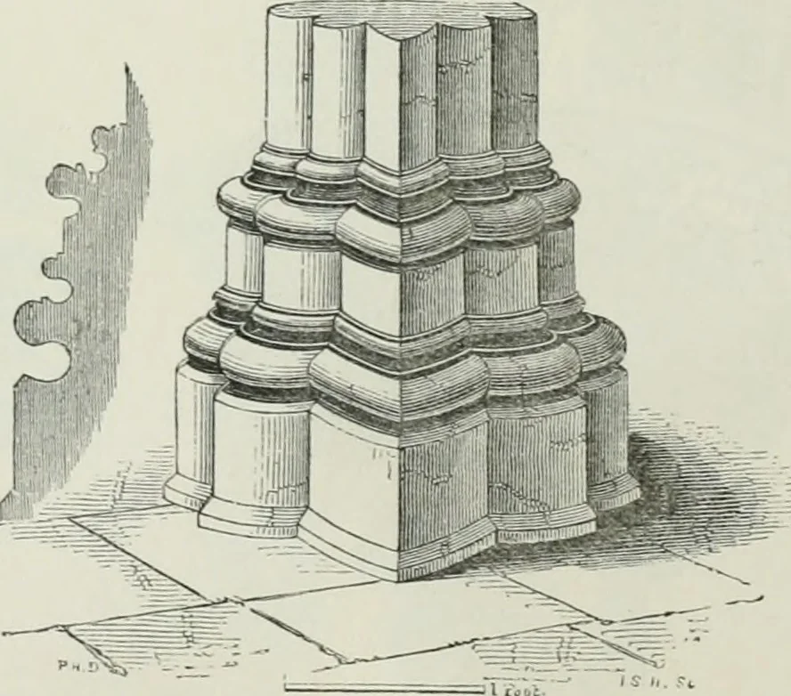 An illustration from An attempt to discriminate the styles of architecture in England, from the conquest to the reformation : with a sketch of the Grecian and Roman orders, 1881, leaf 169